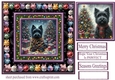 Scottie Christmas fairy light card front 5
