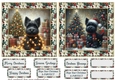 2 Framed Christmas lights Scottie card fronts 4