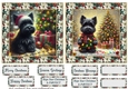 2 Framed Christmas lights Scottie card fronts 6