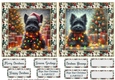 2 Framed Christmas lights Scottie card fronts 8