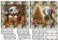 2 Christmas lights Dalmation card fronts 2