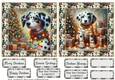 2 Christmas lights Dalmation card fronts 4