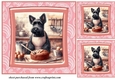 3 Baking Scottish terrier card front/toppers 1