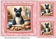 3 Baking Scottish terrier card front/toppers 6