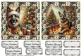 2 Christmas German Shepherd card fronts 1