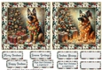 2 Christmas German Shepherd card fronts 2
