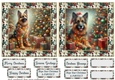 2 Christmas German Shepherd card fronts 4