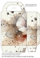 Alcohol ink splat flower gift bag 3