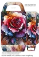 Alcohol ink splat flower gift bag 4