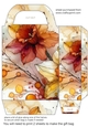 Alcohol ink splat flower gift bag 5