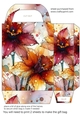 Alcohol ink splat flower gift bag 6