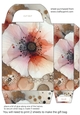 Alcohol ink splat flower gift bag 7
