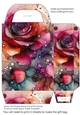 Alcohol ink splat flower gift bag 9
