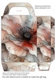Alcohol ink splat flower gift bag 11