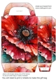 Alcohol ink splat flower gift bag 12