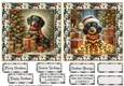 2 Christmas lights Dachshund card fronts 2
