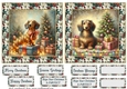 2 Christmas lights Dachshund card fronts 4