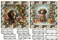 2 Christmas lights Dachshund card fronts 5