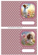 2 Floral dog notelets 6
