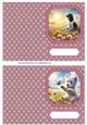 2 Floral dog notelets 8