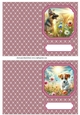 2 Floral dog notelets 12