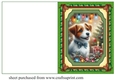 Christmas Jack Russell cut and fold card 3