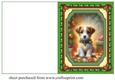 Christmas Jack Russell cut and fold card 4