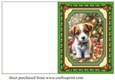 Christmas Jack Russell cut and fold card 5
