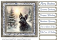 Christmas snowflake Scottie card front 3