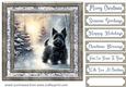 Christmas snowflake Scottie card front 7