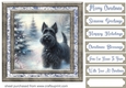 Christmas snowflake Scottie card front 8