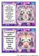 2 West Highland terrier Anniversary 7x5 card fronts