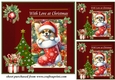 3 Christmas Chihuahua card front/toppers 2