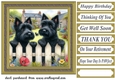 Scotties at the fence card front 5