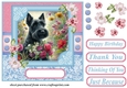 Garden bouquet Scottie card front 2
