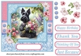 Garden bouquet Scottie card front 5