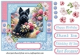 Garden bouquet Scottie card front 8
