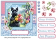 Garden bouquet Scottie card front 10