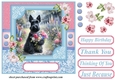 Garden bouquet Scottie card front 12