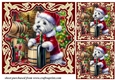 3 Christmas wine cellar pup card front/toppers 2