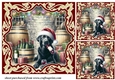 3 Christmas wine cellar pup card front/toppers 6