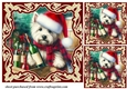 3 Christmas wine cellar pup card front/toppers 8