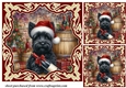 3 Christmas wine cellar pup card front/toppers 9
