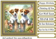 Jack Russell by the fence card front 2