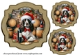 3 Christmas wine cellar pup toppers 2