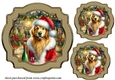 3 Christmas wine cellar pup toppers 6