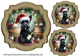3 Christmas wine cellar pup toppers 7