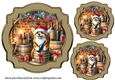 3 Christmas wine cellar pup toppers 9