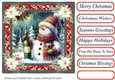 Christmas cheers Snowman card front 5