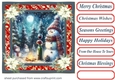 Christmas cheers Snowman card front 6